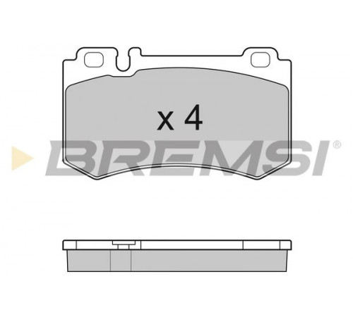 Комплект гальмівних накладок, дискове гальмо BP3164 BREMSI