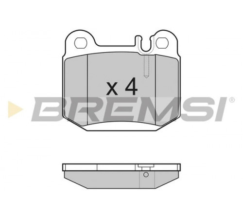 Комплект гальмівних накладок, дискове гальмо BP3177 BREMSI
