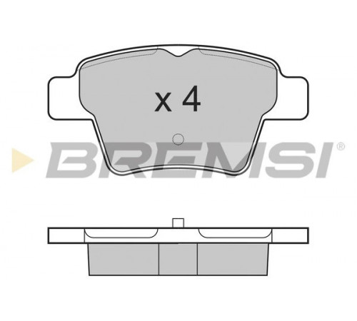 Комплект гальмівних накладок, дискове гальмо BP3198 BREMSI