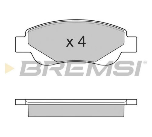 Комплект гальмівних накладок, дискове гальмо BP3225 BREMSI
