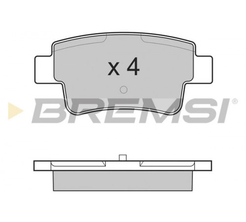 Комплект гальмівних накладок, дискове гальмо BP3228 BREMSI