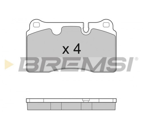 Комплект гальмівних накладок, дискове гальмо BP3288 BREMSI
