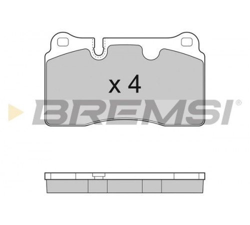 Комплект гальмівних накладок, дискове гальмо BP3289 BREMSI