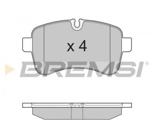 Комплект гальмівних накладок, дискове гальмо BP3315 BREMSI