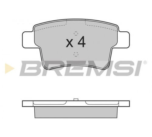 Комплект гальмівних накладок, дискове гальмо BP3331 BREMSI