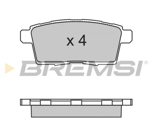 Комплект гальмівних накладок, дискове гальмо BP3333 BREMSI