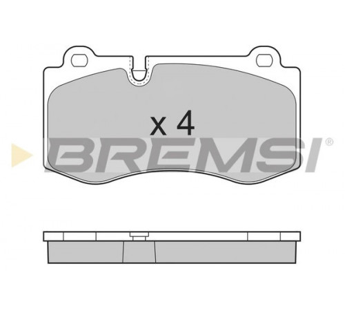 Комплект гальмівних накладок, дискове гальмо BP3362 BREMSI