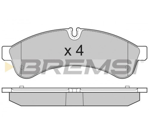 Комплект гальмівних накладок, дискове гальмо BP3365 BREMSI