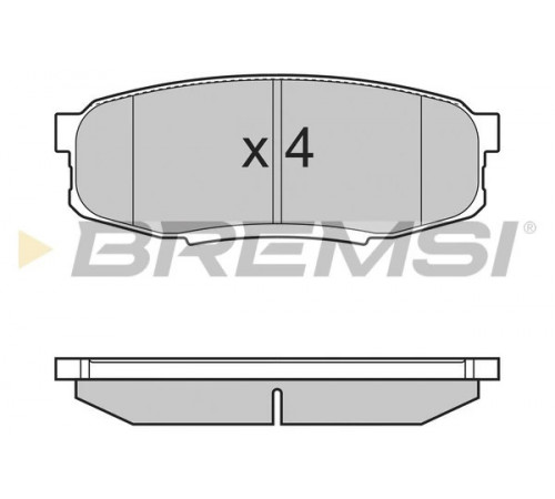 Комплект гальмівних накладок, дискове гальмо BP3382 BREMSI