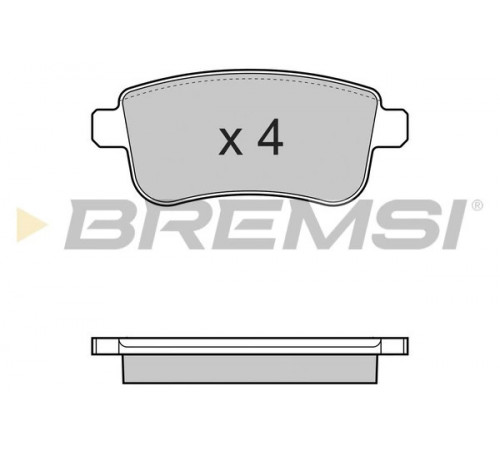 Комплект гальмівних накладок, дискове гальмо BP3384 BREMSI