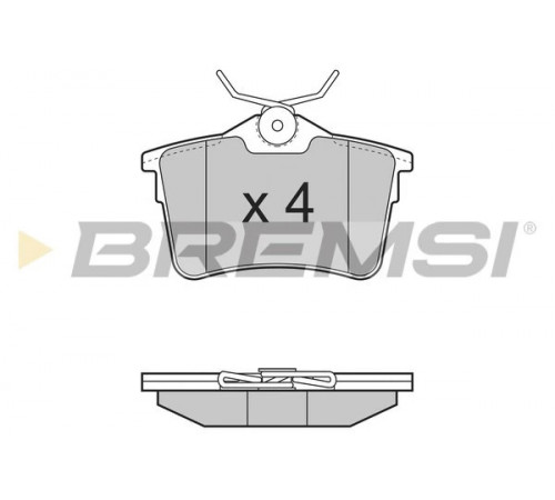 Комплект гальмівних накладок, дискове гальмо BP3386 BREMSI