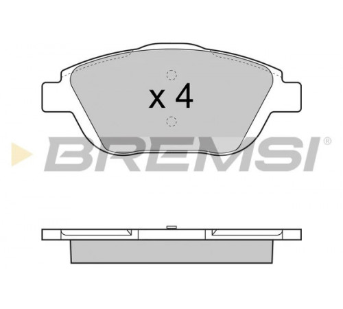 Комплект гальмівних накладок, дискове гальмо BP3428 BREMSI
