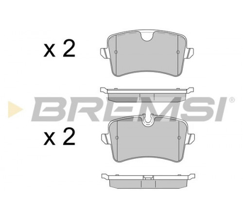 Комплект гальмівних накладок, дискове гальмо BP3502 BREMSI