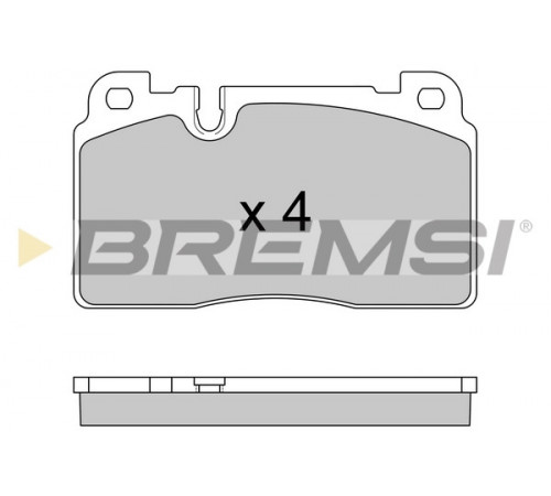 Комплект гальмівних накладок, дискове гальмо BP3592 BREMSI