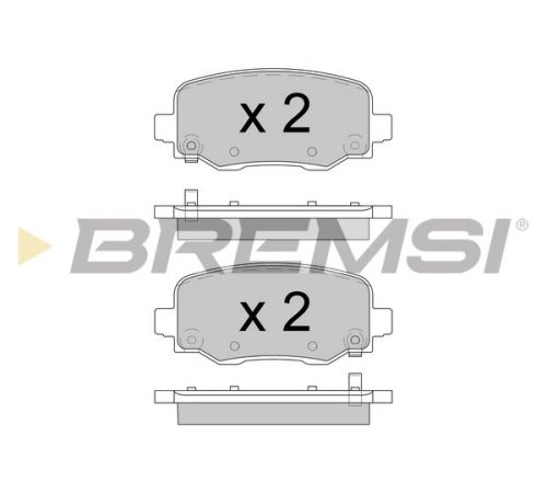 Гальмівні колодки зад. Fiat 500X/Jeep Renegade 14- (TRW) задні BREMSI для Jeep Cherokee BP3604