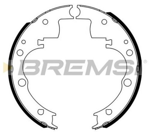 Комплект гальмівних колодок GF0166 BREMSI