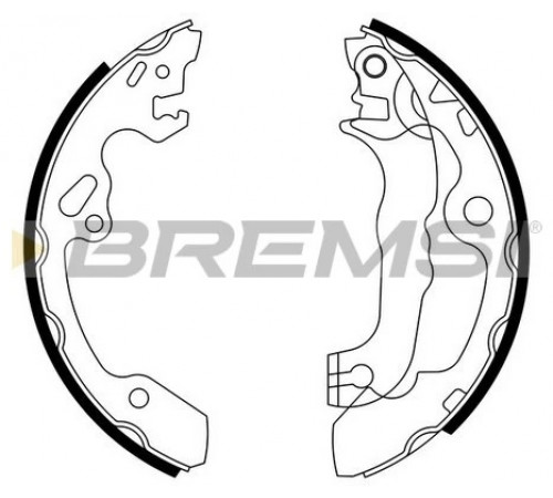 Комплект гальмівних колодок GF0238 BREMSI