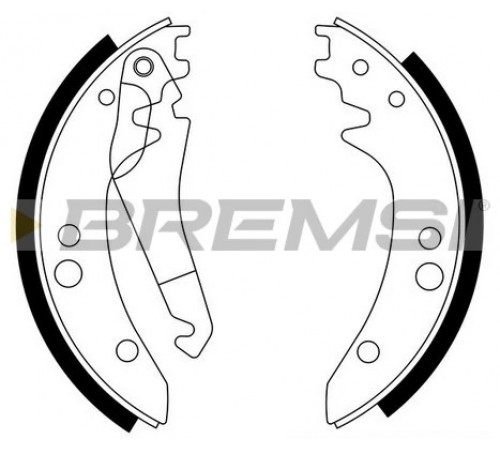 Комплект гальмівних колодок GF0309 BREMSI
