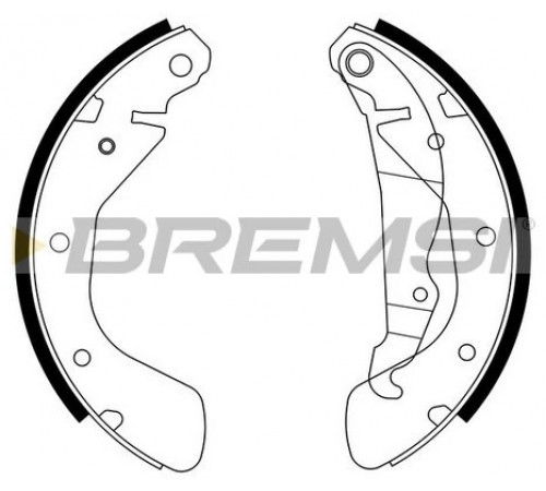 Комплект гальмівних колодок GF0353 BREMSI