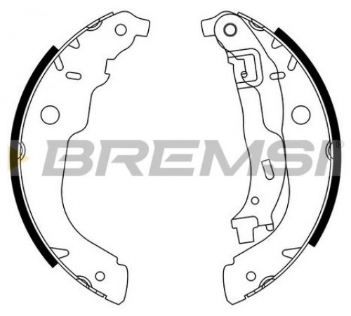 Комплект гальмівних колодок GF0389 BREMSI