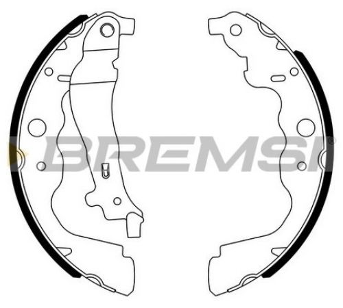 Комплект гальмівних колодок GF0390 BREMSI
