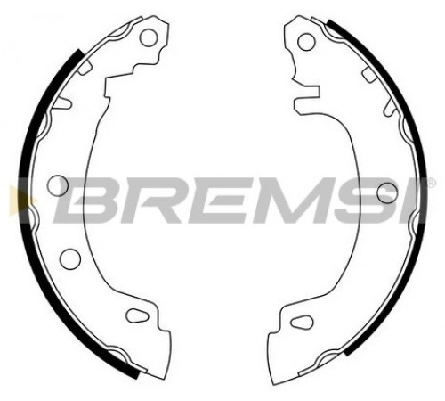 Комплект гальмівних колодок GF0405 BREMSI