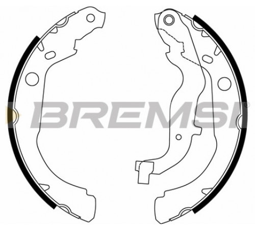 Комплект гальмівних колодок GF0447 BREMSI