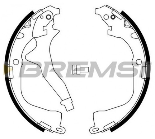 Комплект гальмівних колодок GF0561 BREMSI