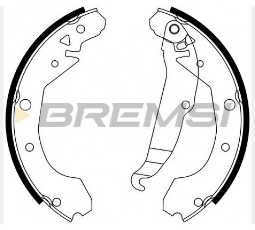 Комплект гальмівних колодок GF0631 BREMSI