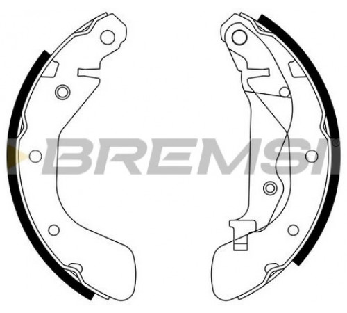 Комплект гальмівних колодок GF0633 BREMSI