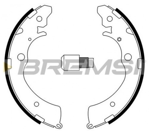 Комплект гальмівних колодок GF0706 BREMSI