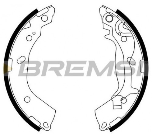 Комплект гальмівних колодок GF0745 BREMSI