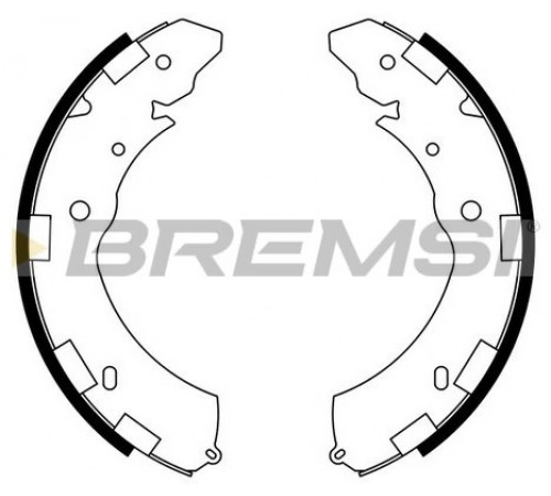 Комплект гальмівних колодок GF0833 BREMSI