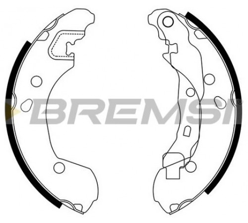 Комплект гальмівних колодок GF0862 BREMSI