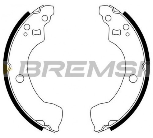Комплект гальмівних колодок GF0867 BREMSI