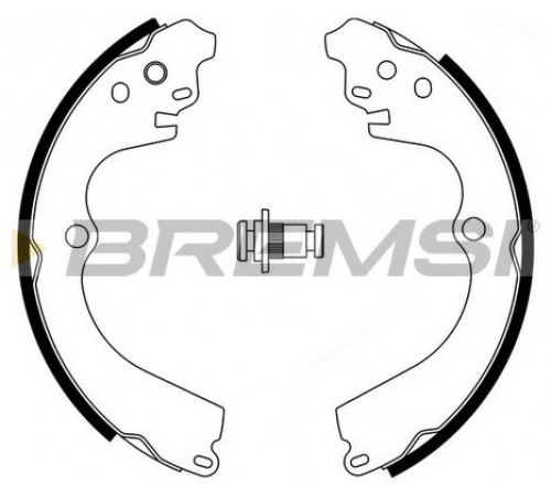 Комплект гальмівних колодок GF0884 BREMSI
