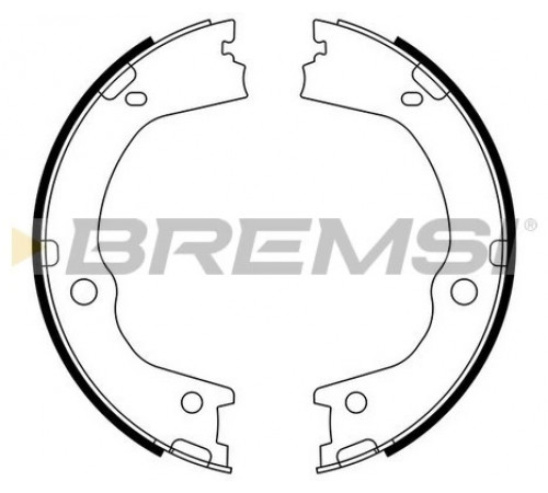 Комплект гальмівних колодок, стоянкове гальмо GF0898 BREMSI