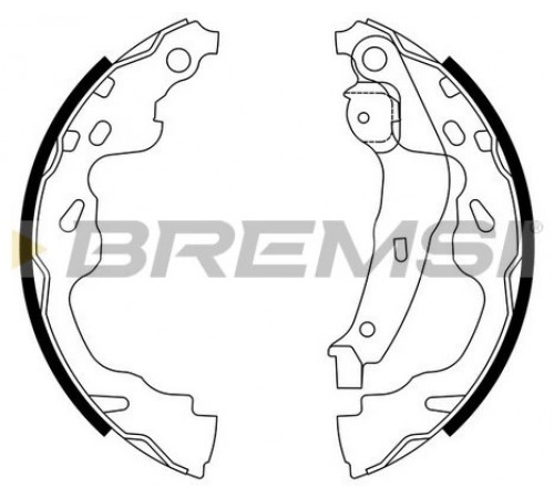 Комплект гальмівних колодок GF0961 BREMSI