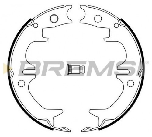 Комплект гальмівних колодок, стоянкове гальмо GF0962 BREMSI