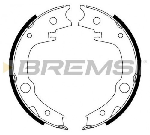 Комплект гальмівних колодок, стоянкове гальмо GF0966 BREMSI