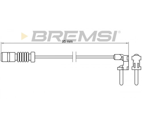 Конт. попер. сигналу, знос гальм. накл. WI0501 BREMSI