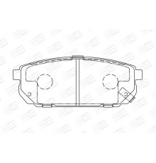 Комплект гальмівних накладок, дискове гальмо