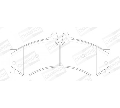 Комплект гальмівних накладок, дискове гальмо 573731CH CHAMPION