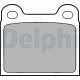 Комплект гальмівних накладок, дискове гальмо LP18 DELPHI