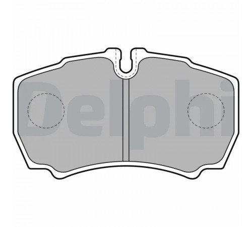 Комплект гальмівних накладок, дискове гальмо LP1826 DELPHI