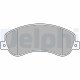 Комплект гальмівних накладок, дискове гальмо LP1954 DELPHI