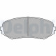 Комплект гальмівних накладок, дискове гальмо LP2001 DELPHI