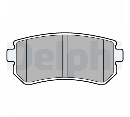 Комплект гальмівних накладок, дискове гальмо LP2303 DELPHI