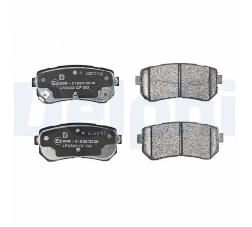 Комплект гальмівних накладок, дискове гальмо LP2303 DELPHI