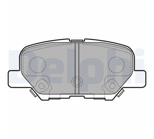 Комплект гальмівних накладок, дискове гальмо LP2501 DELPHI